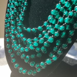 Vintage 70s/80s multi strand beaded necklace